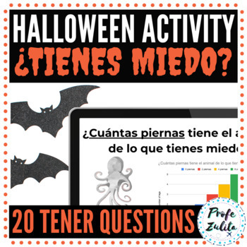 Preview of ¿Tienes miedo? Spanish Halloween Activity | Tener Expression Practice