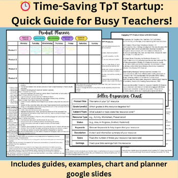 Preview of ⏰ Time-Saving TpT Startup: Quick Guide for Busy Teachers!