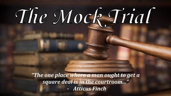 Preview of "To Kill a Mockingbird" Mock Trial Project: Includes all materials and rubrics!