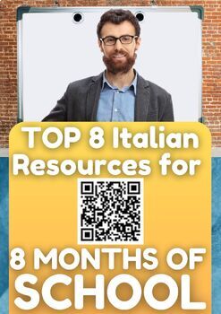 Preview of "Top 8 Italian Resources for 8 School Months" Back to school Bundle! -50%