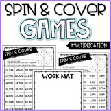 Spin & Cover Multi-Digit Multiplication Games - TEKS & CCSS