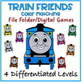 "Train Friends Color Match" Printable File Folder Activity