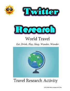 Preview of World Travel Differentiated - Research Guide - Distance Learning