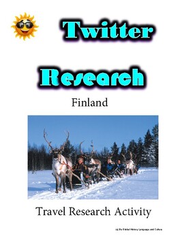 Preview of (Travel and Tourism) Discovering Finland - Research Guide - Distance Learning