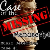 *Treble Clef Game Music Detective #1 "Case of the Missing 