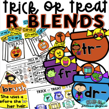 Preview of  Trick or Treat:  R Blends &gt; Halloween Themed Activities