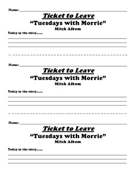 Tuesdays with Morrie Tickets