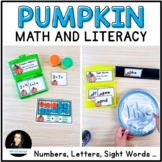 Pumpkin Math and Literacy Centers