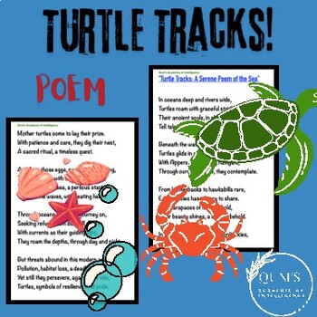 Preview of "Turtle Tracks: A Serene Poem of the Sea" ~ 23rd May World Turtle Day!