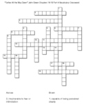 “Turtles All the Way Down” John Green Chapters 14-19 Part A Vocabulary Crossword