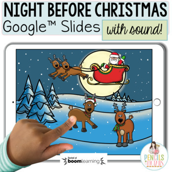 Preview of 'Twas the Night Before Christmas Google Slides™ and Digital Retell Activities