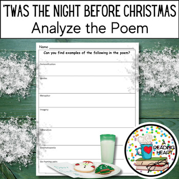 Preview of 'Twas the Night Before Christmas Most Popular Freebie!