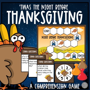 'Twas the Night Before Thanksgiving Comprehension Activity