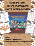 'Twas the Night Before Thanksgiving Craft & Writing Activi