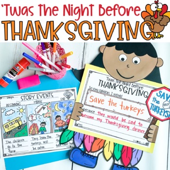 Preview of 'Twas the Night Before Thanksgiving Read Aloud - Reading Comprehension