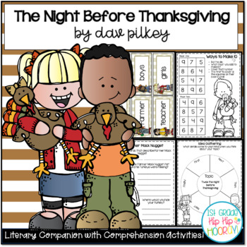 Preview of Book Companion for 'Twas the Night Before Thanksgiving with Comprehension