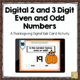  Two and Three Digit Even and Odd Numbers Fall Math Digita