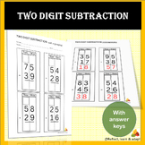 Two digit Subtraction with regrouping | Adaptive Resources
