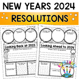 Happy New Year 2024 Resolutions Activities First Day Back 