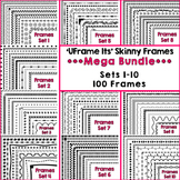 'UFrame Its' Mega Bundle Skinny Worksheet Frames Borders C