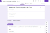 *UPDATED* ALL UNITS! AP Psych Vocab Quizzes-GoogleForms-My