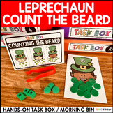 Count the Beard Morning Bin, March Math Activity for St. P