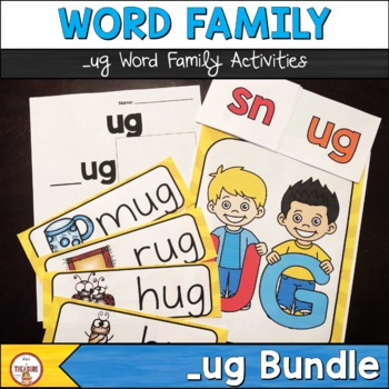 Preview of ug Word Family Activities Bundle