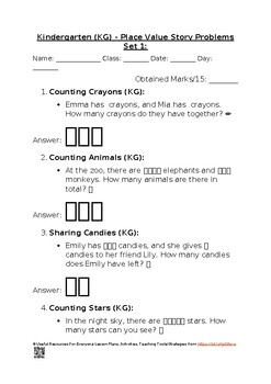 Preview of ✏️Ultimate Place Value Worksheets for KG - Grade 5  Editable Worksheets Activity