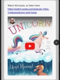 "Unicorn & Horse" book: simple Yes/No comprehension for di