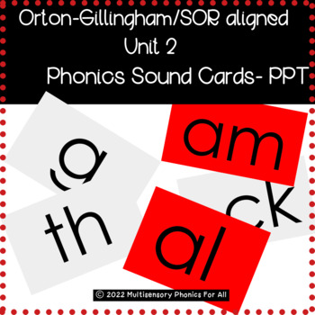 Preview of .Unit 2: Sound Card Drill- l OG l SOR l PowerPoint Version