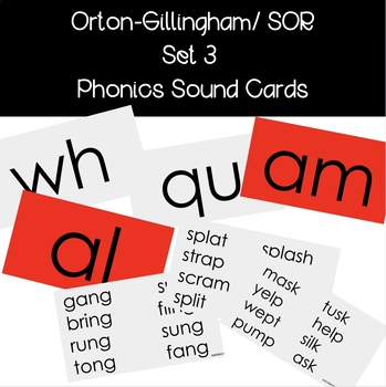 Preview of .Unit 3: Sound Card Drill- Orton-Gillingham l SOR l PowerPoint Version