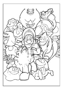 Unlock Creativity with Luigi Mansion 3: Printable Coloring Pages for Kids
