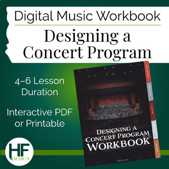Preview of *Updated* Designing a Concert Program Digital Workbook