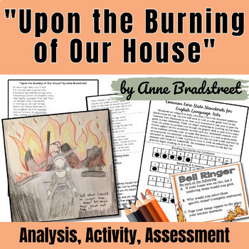 Preview of Upon the Burning of Our House by Anne Bradstreet: Analysis, Vocab, Imagery, Quiz