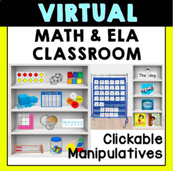 Preview of [VIRTUAL] Interactive Digital Math & Reading Manipulatives UPDATED!