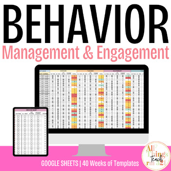 Preview of (VOLUME 1) Behavior Management + Student Engagement TRACKER + Editable