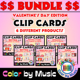 "Valentine's Day" Elementary Music Clip Cards BUNDLE | Mus