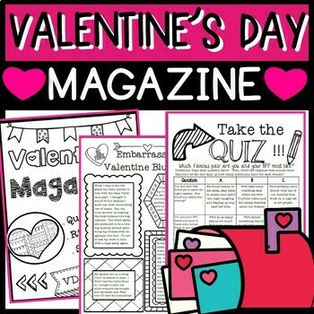 Preview of Valentine's Day Magazine for Upper Grades