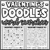 "Valentine's" Doodle Word Searches | Fun Challenge, Early 