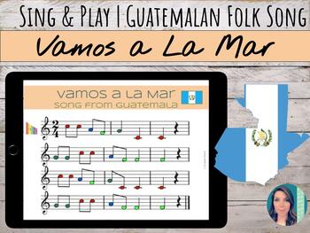 Preview of "Vamos A La Mar" Guatemalan Folk Song with Percussion Ostinatos & Boomwhackers