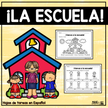 Preview of La escuela | Spanish Worksheets