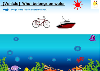 Preview of 【Vehicle】-Identify water transport | Distance Learning | Boom cards
