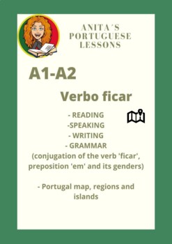 Preview of 'Verbo ficar' with map and activities