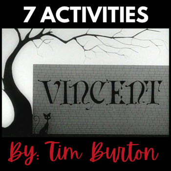 Preview of "Vincent" by Tim Burton Activities Collection - Great Halloween Resource