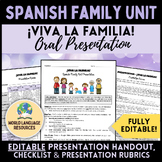 ¡Viva la familia! - Spanish Family Unit Oral Presentation