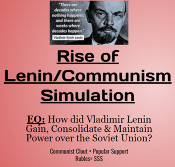 Preview of *Vladimir Lenin/Russian Revolution Simulation*