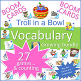 "Vocabulary Growing Bundle" of Boom Card Vocabulary Games