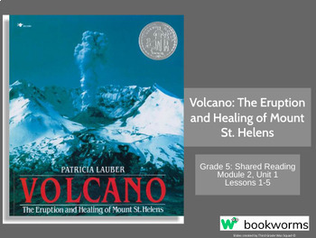 Preview of "Volcano" Google Slides- Bookworms Supplement