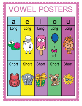 Preview of "Vowels" Flashcards for Kids