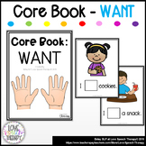 "WANT" Cord Word Sight Word Interactive Book